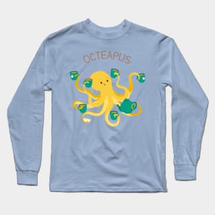 Oc-tea-pus! The Greatest Tea Lover Long Sleeve T-Shirt